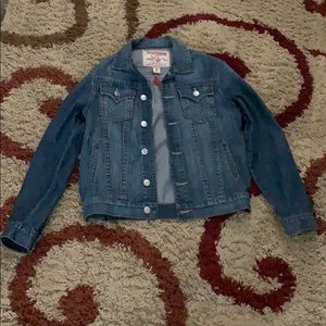 True religion jean jacket size men’s small blue